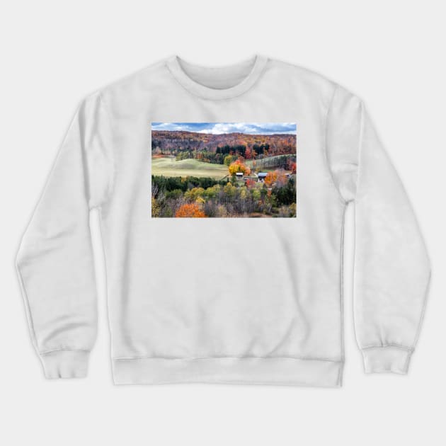 Fall Foliage In Hockley Valley Crewneck Sweatshirt by Robert Alsop